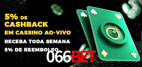 Promoções do cassino ao Vivo 066bet